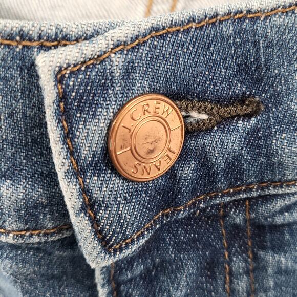 J. Crew 484 Slim Jeans Blue Med Wash Zipper Fly Distressed 5-Pockets Men's 31x30 - Picture 4 of 9